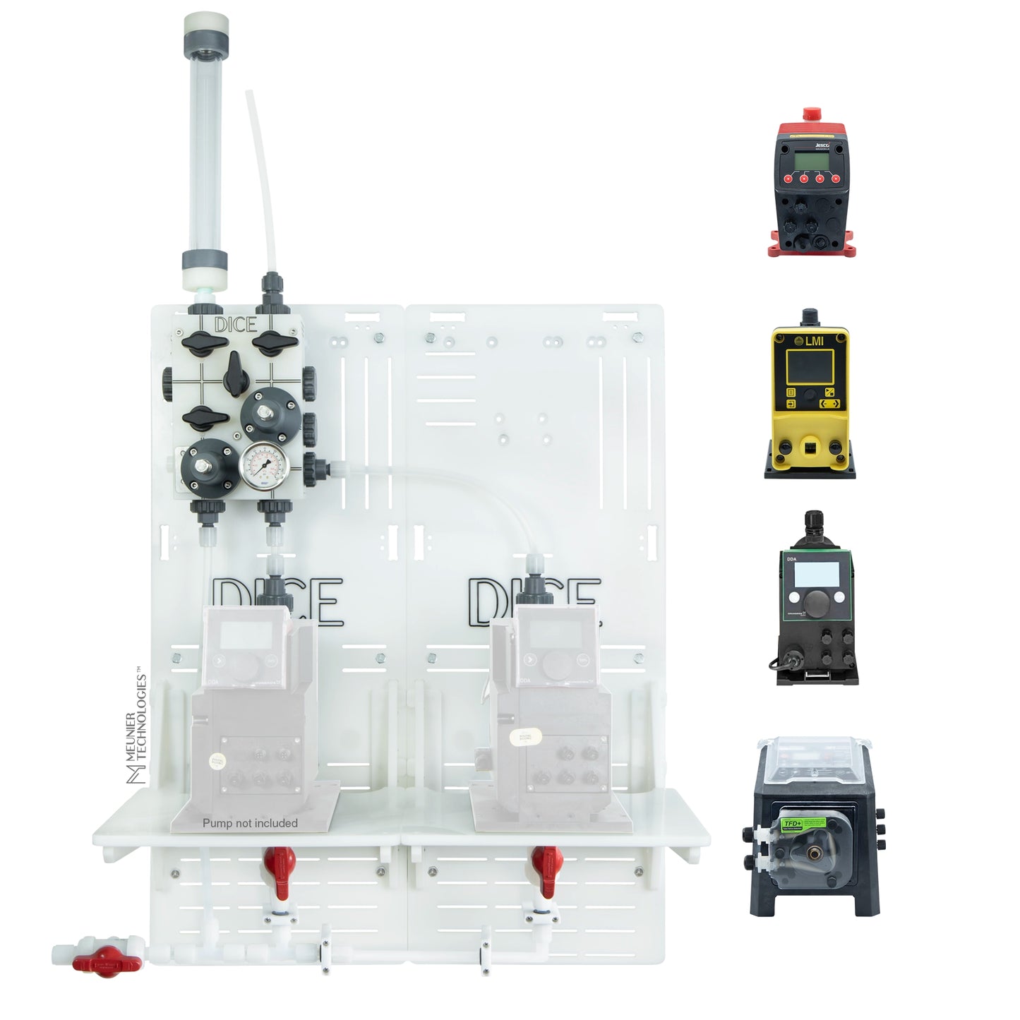 DICE™ System DM 1/2" - Wall Mount - Standard Shelf - Duplex
