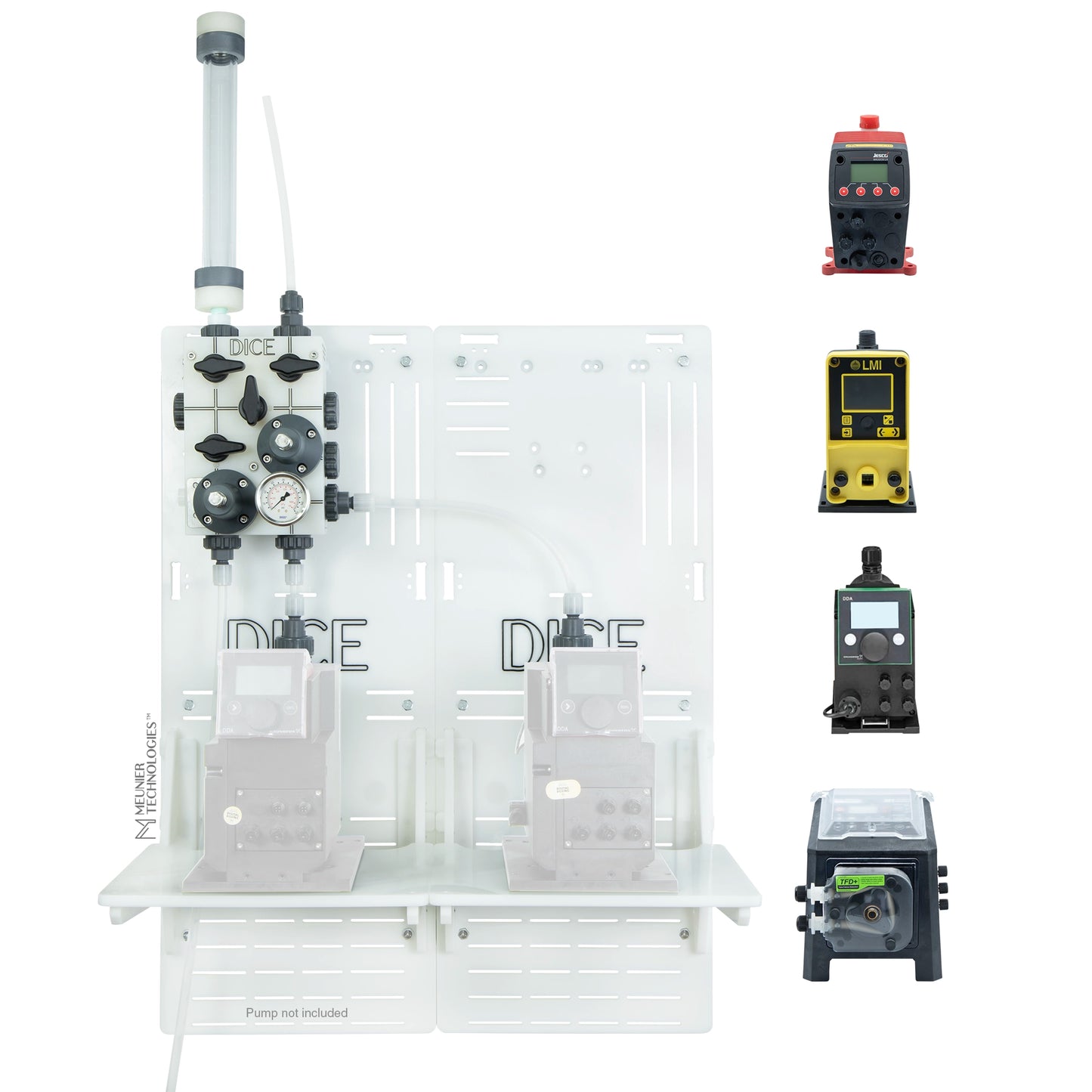 DICE™ System DM 1/2" - Wall Mount - Standard Shelf - Duplex