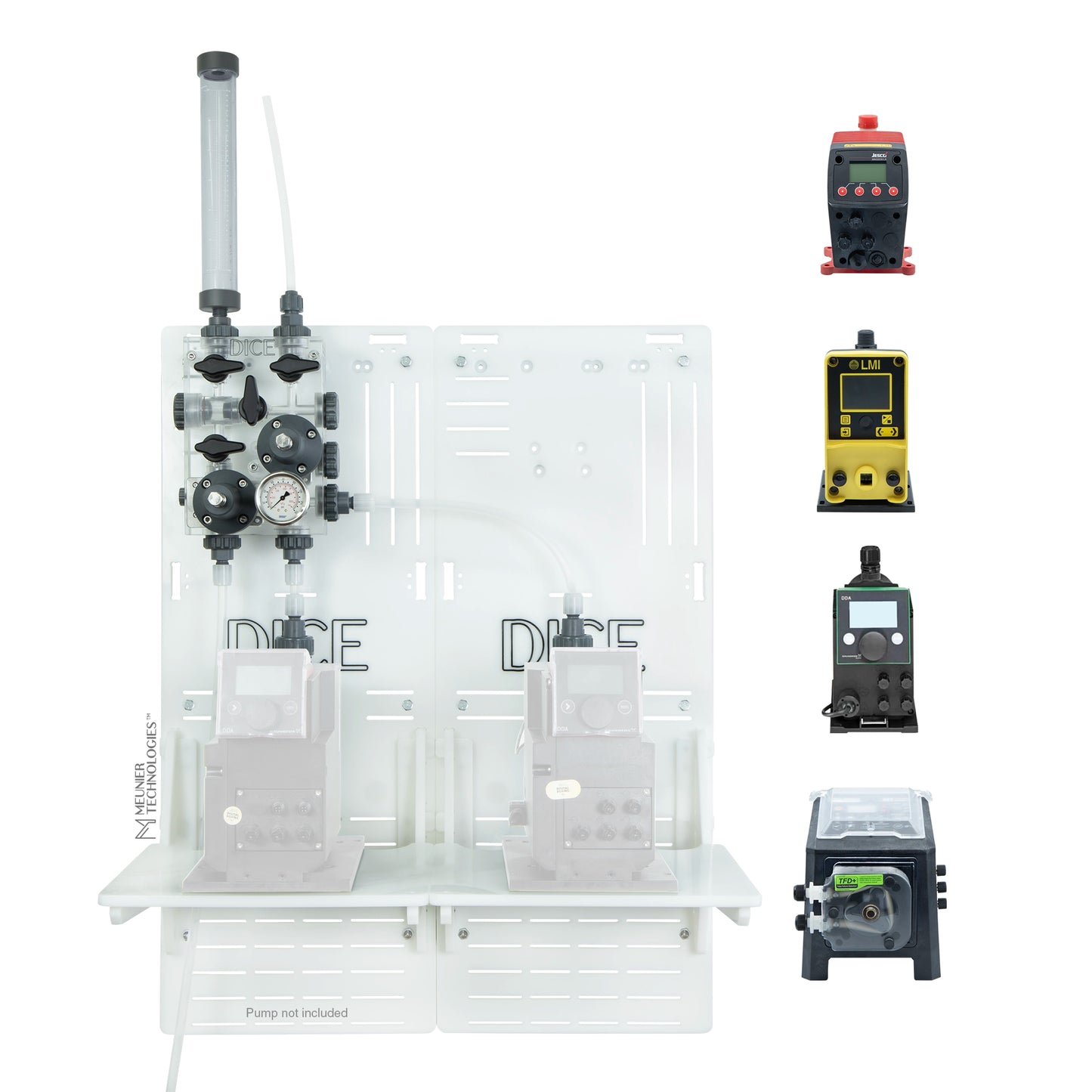DICE™ System DM 1/2" - Wall Mount - Standard Shelf - Duplex