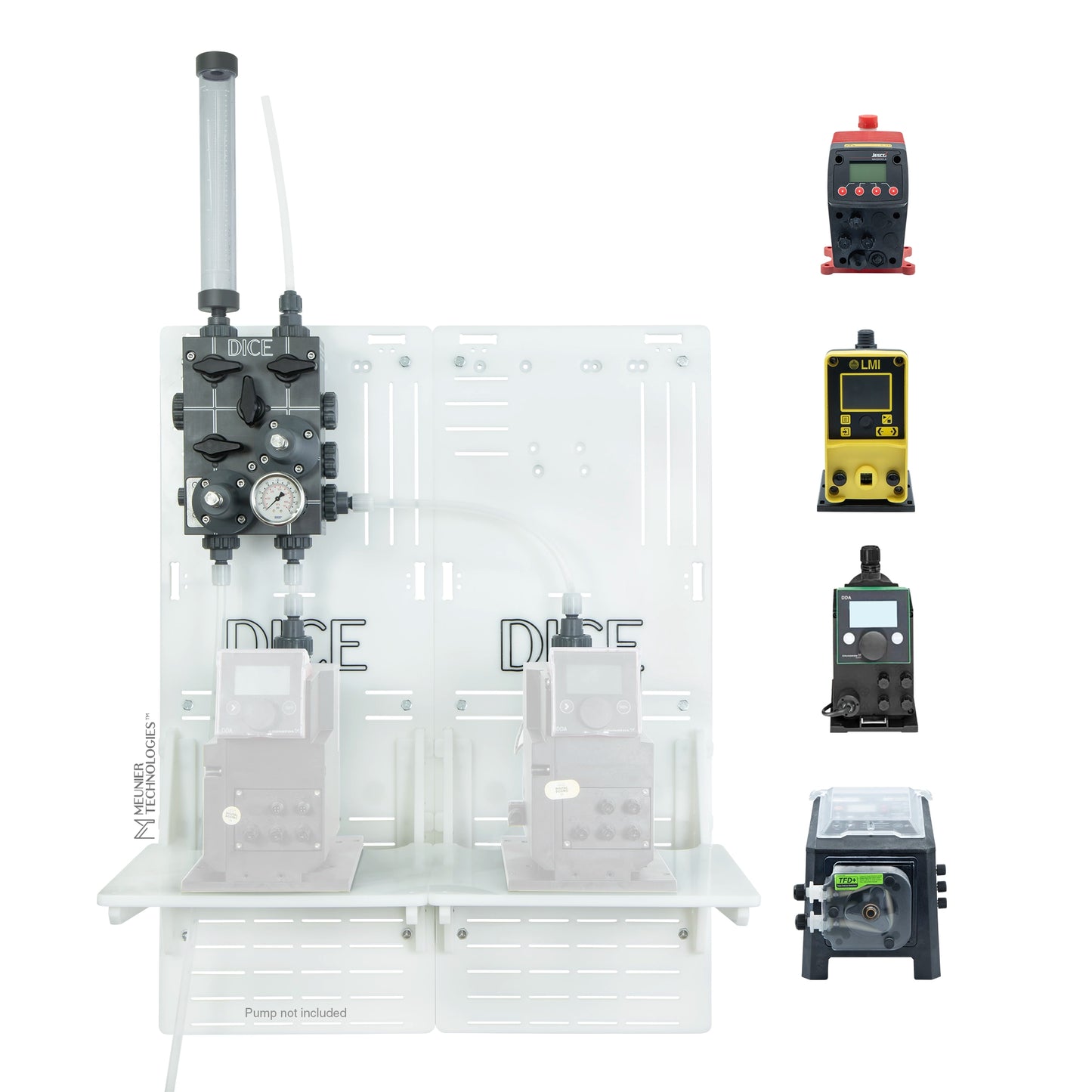 DICE™ System DM 1/2" - Wall Mount - Standard Shelf - Duplex