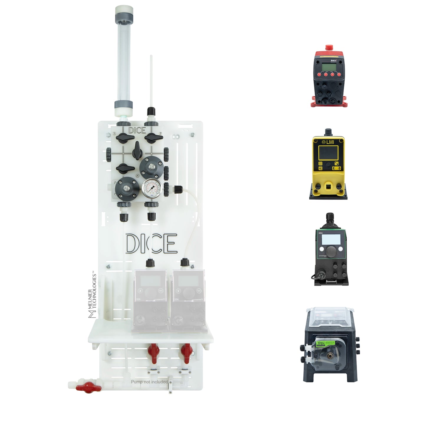DICE™ System DM 1/2" - Wall Mount - Standard Shelf - Duplex