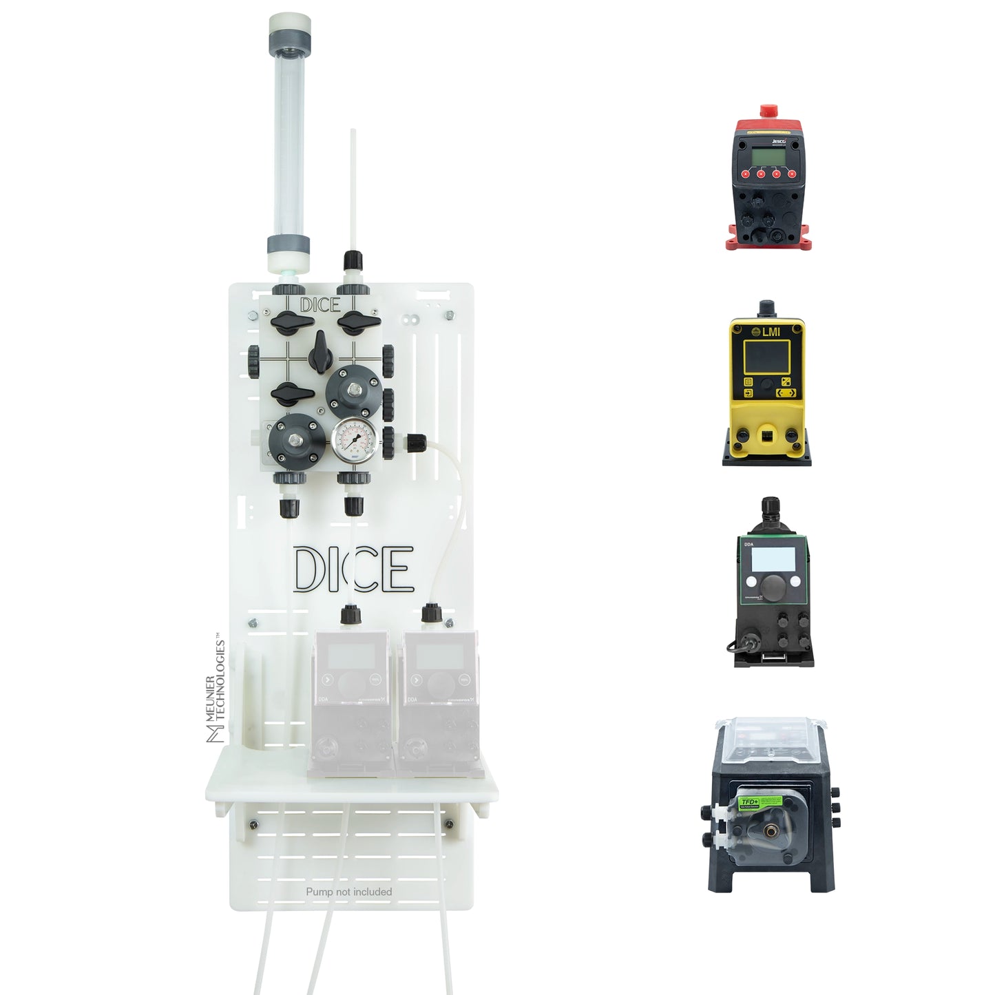 DICE™ System DM 1/2" - Wall Mount - Standard Shelf - Duplex