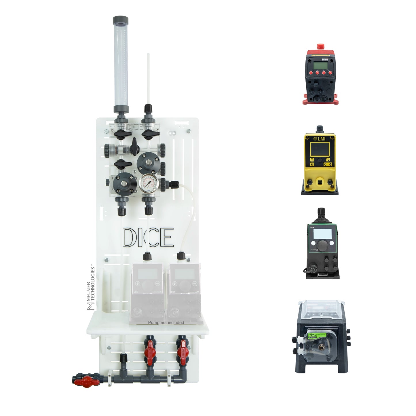 DICE™ System DM 1/2" - Wall Mount - Standard Shelf - Duplex