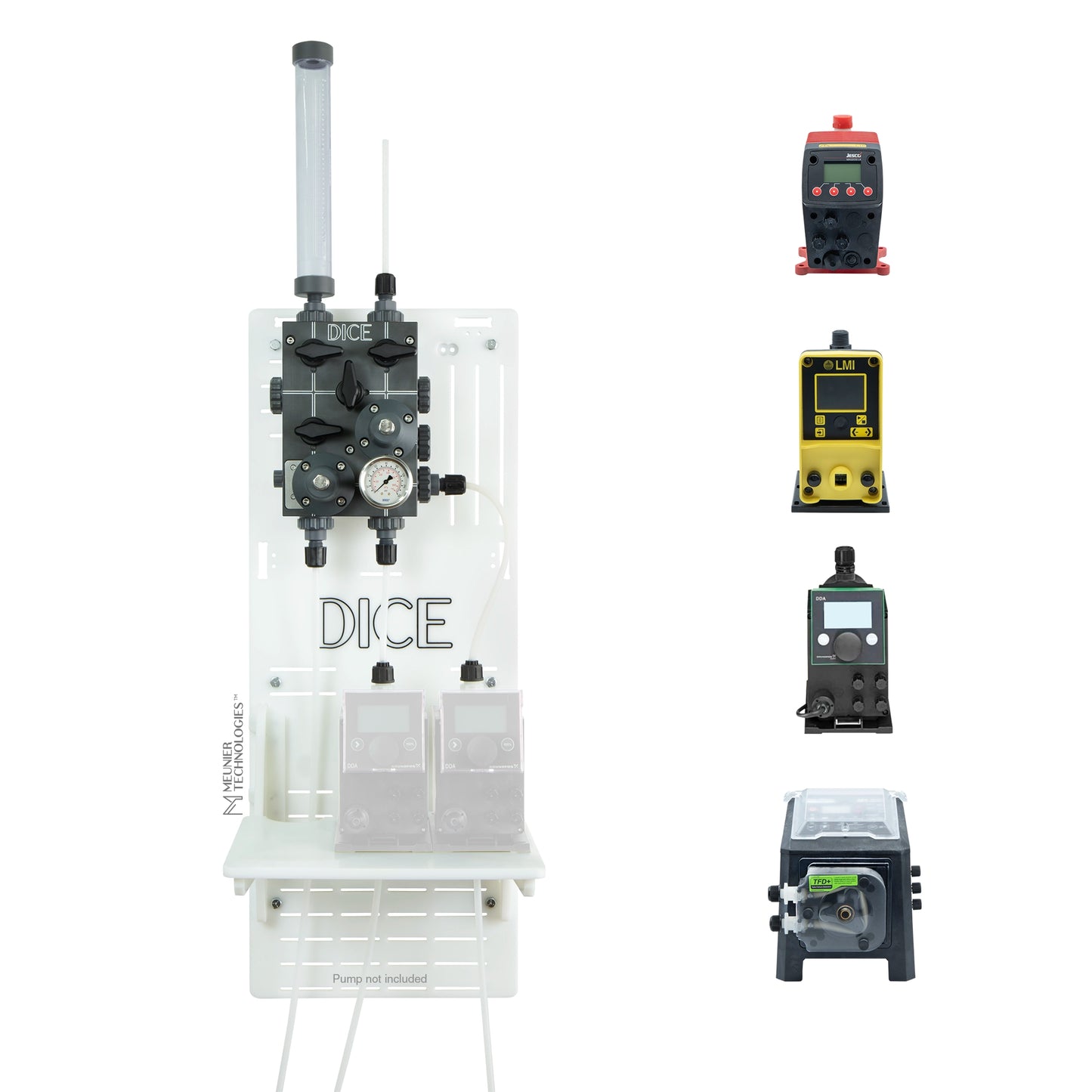 DICE™ System DM 1/2" - Wall Mount - Standard Shelf - Duplex