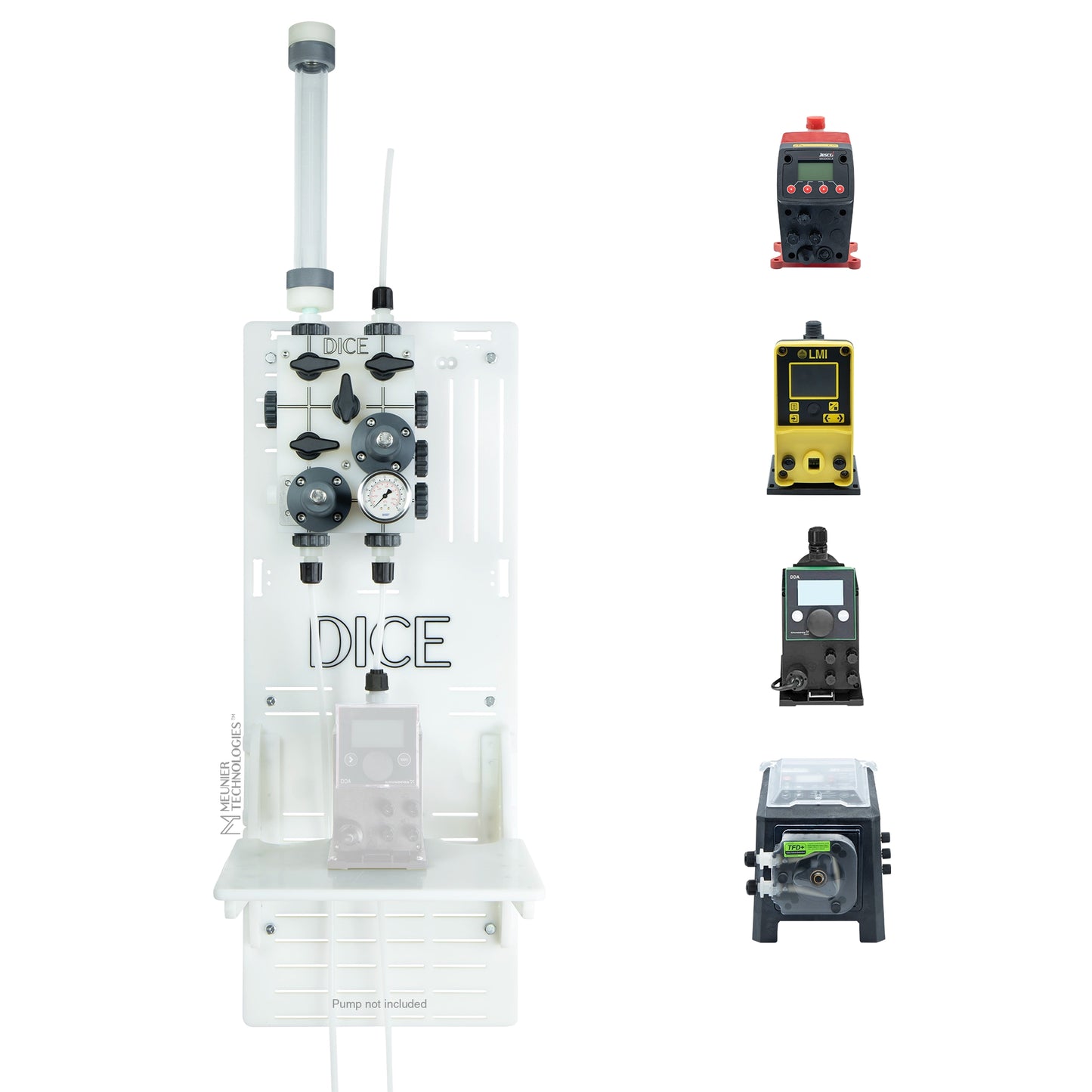 DICE™ System DM 1/2" - Wall Mount - Standard Shelf - Simplex