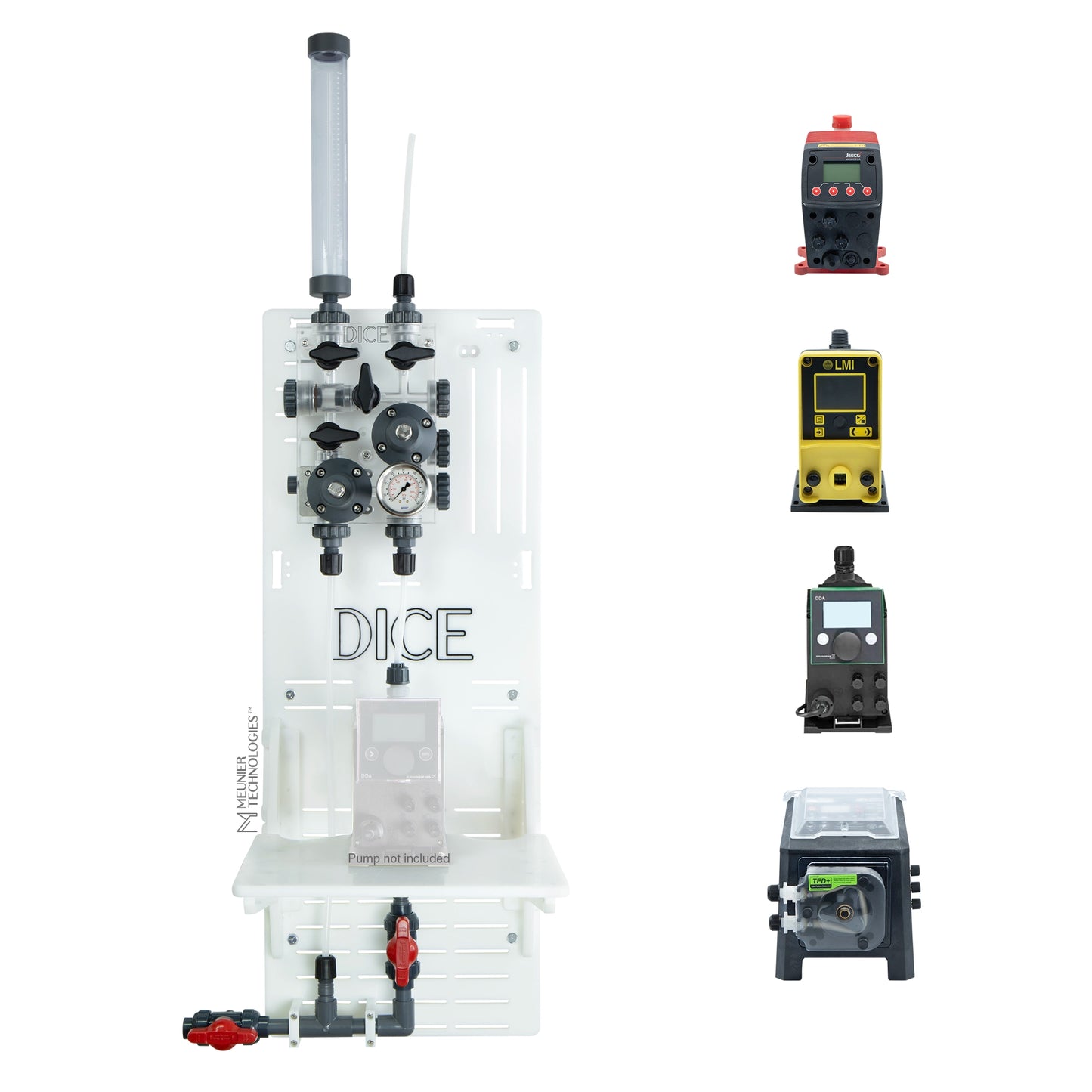 DICE™ System DM 1/2" - Wall Mount - Standard Shelf - Simplex