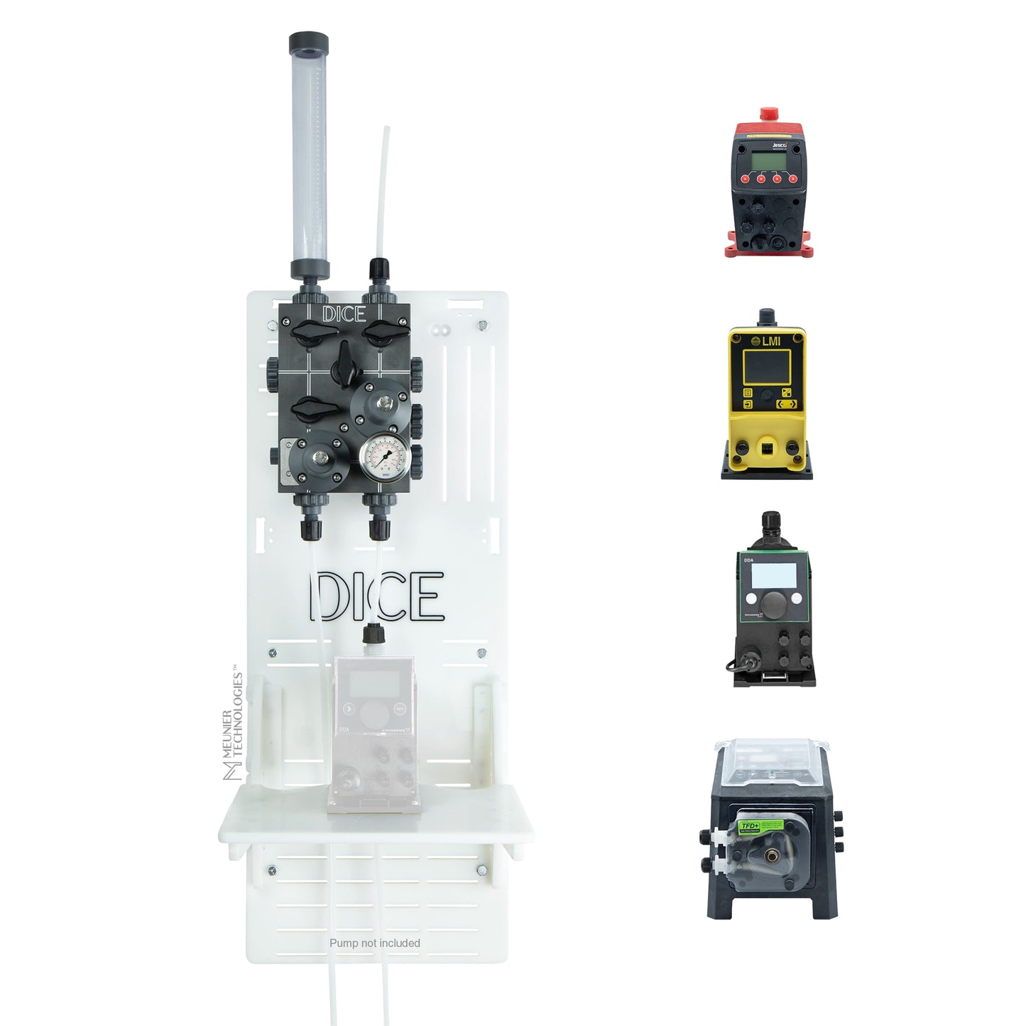 DICE™ System DM 1/2" - Wall Mount - Standard Shelf - Simplex