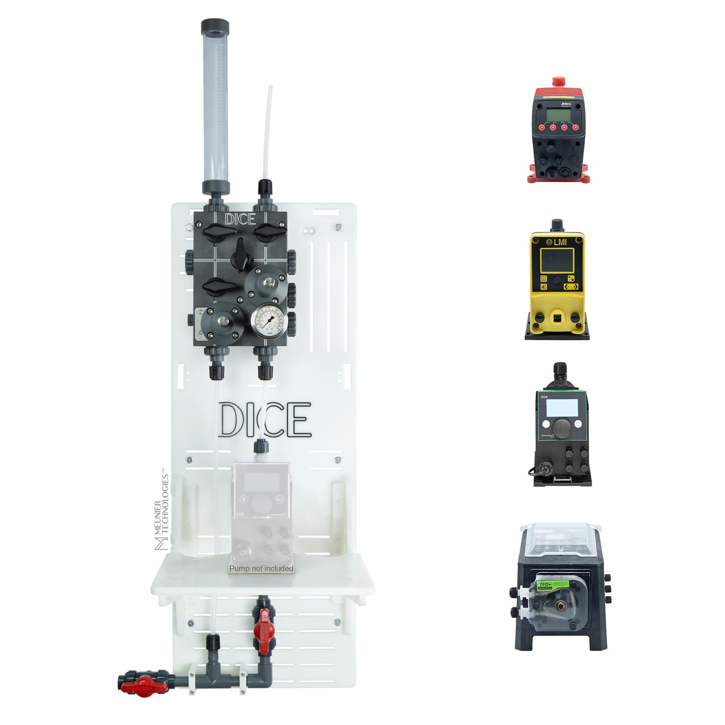 DICE™ System DM 1/2" - Wall Mount - Standard Shelf - Simplex