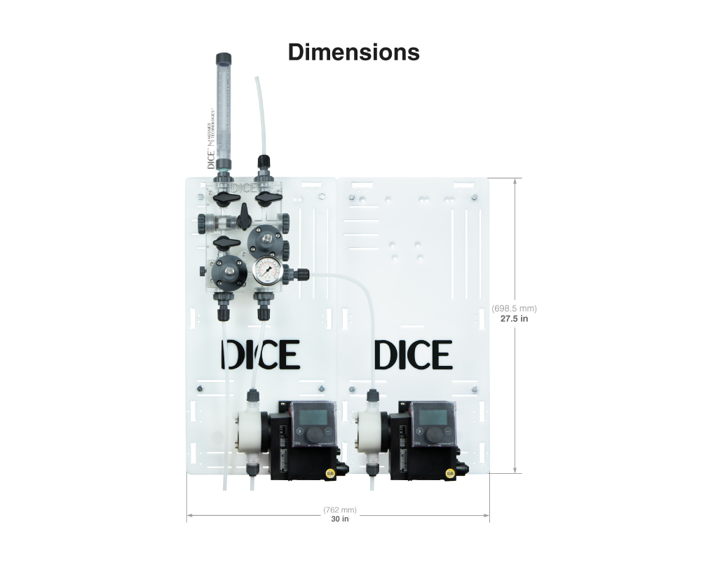 DICE™ System DM 1/2" - Wall Mount - No Shelf - Duplex