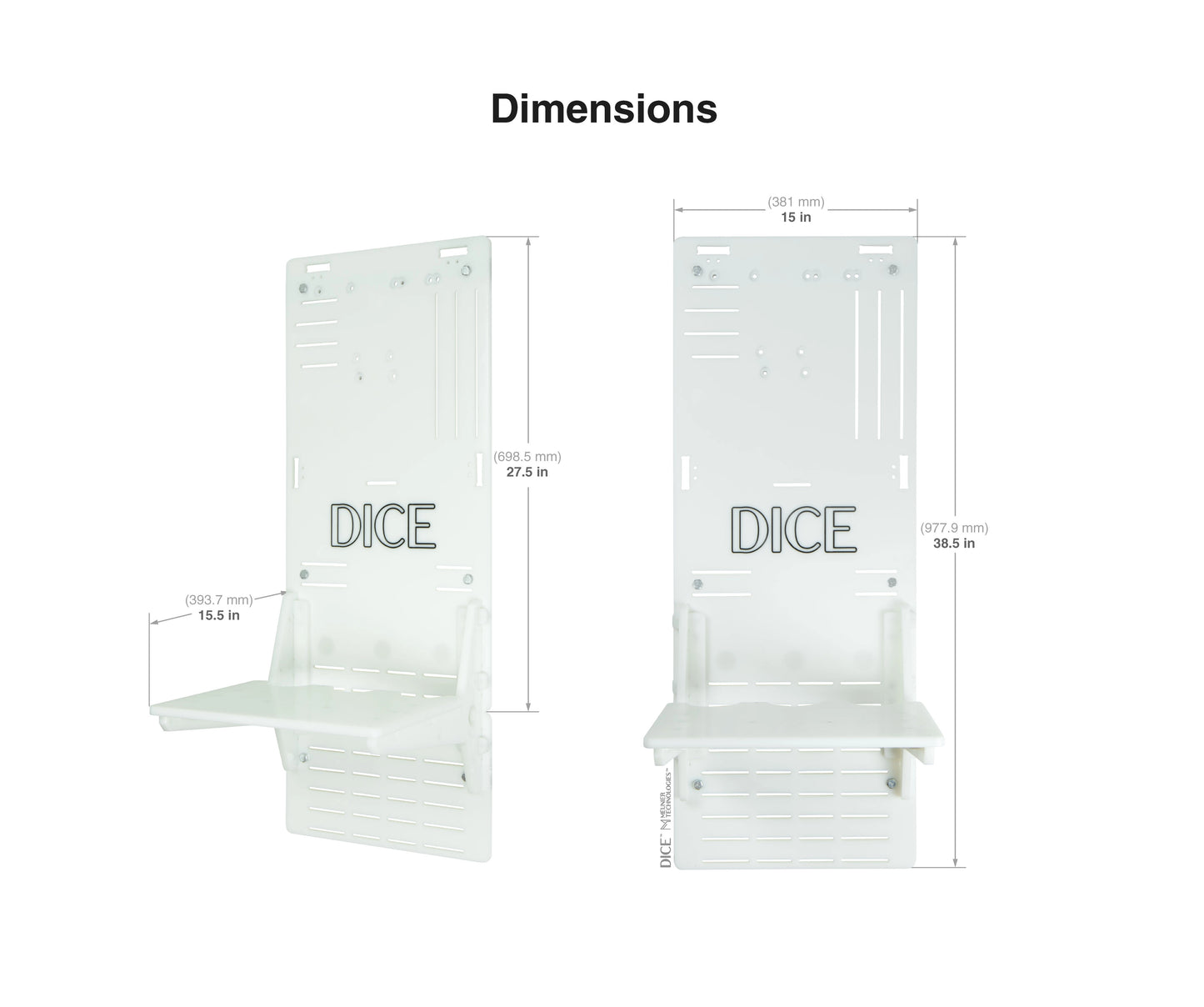 DICE™ Panel Wall Mount - Standard Shelf