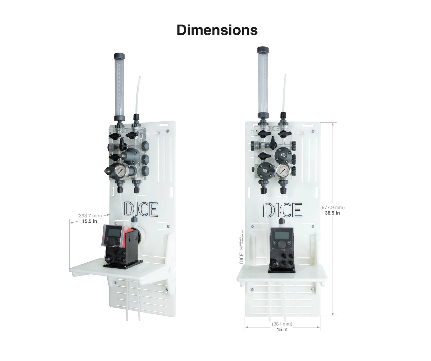 DICE™ System DM 1/2" - Wall Mount - Standard Shelf - Simplex