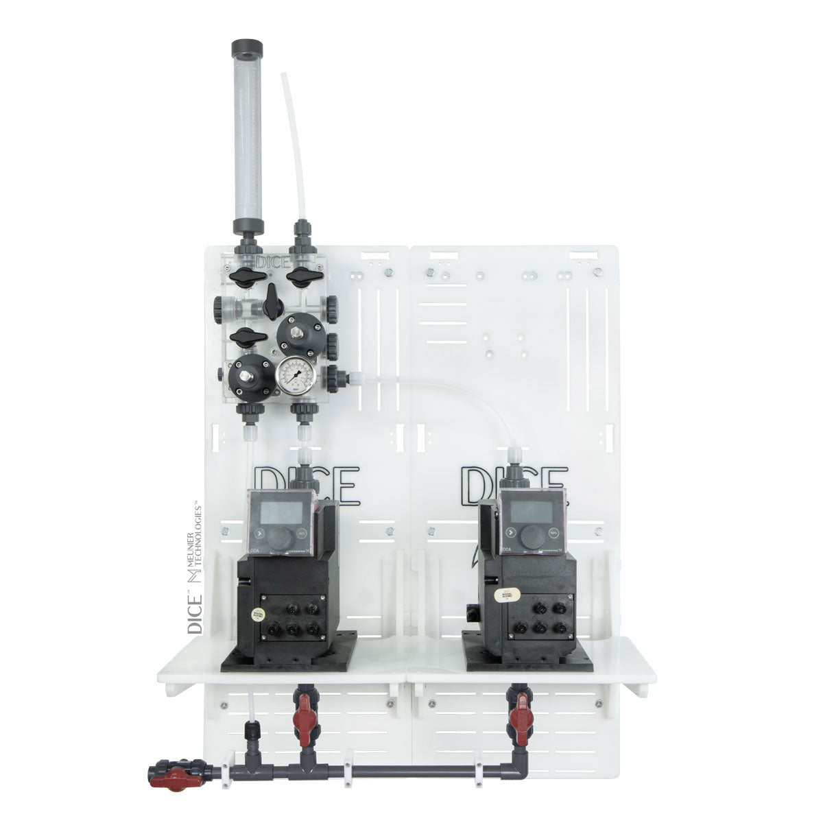DICE™ System DM 1/2" - Wall Mount - Standard Shelf - Duplex