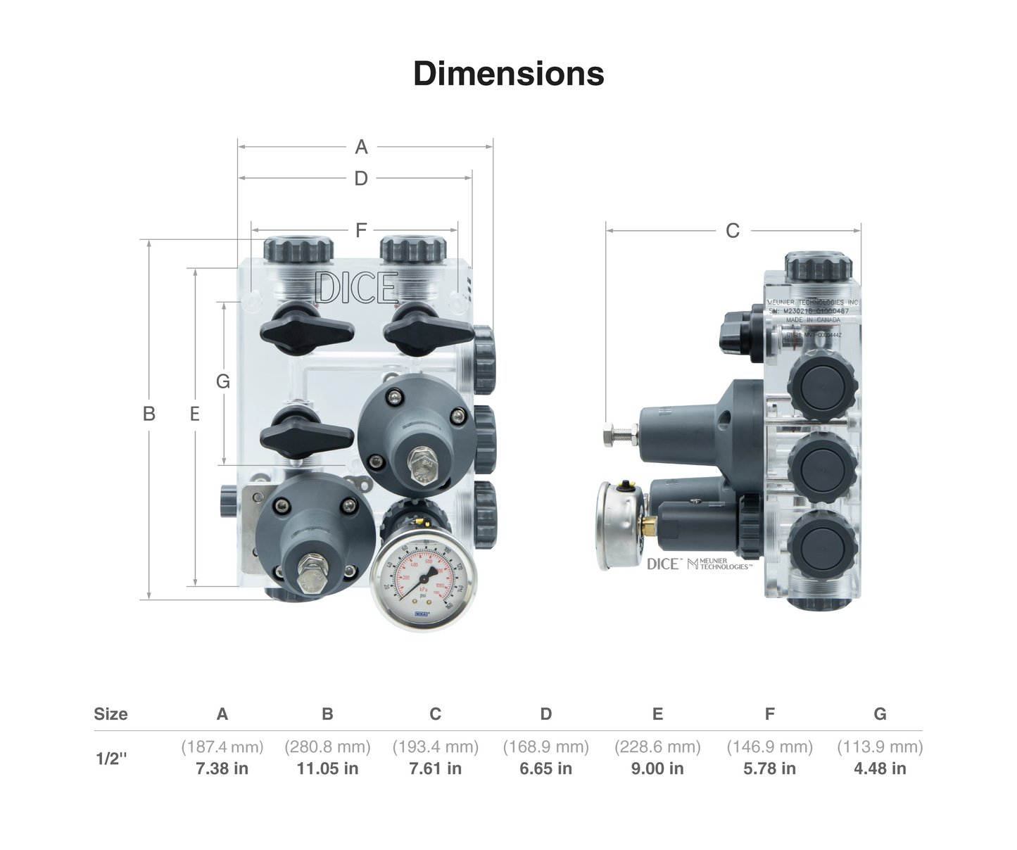 DICE™ Module DS 1/2"