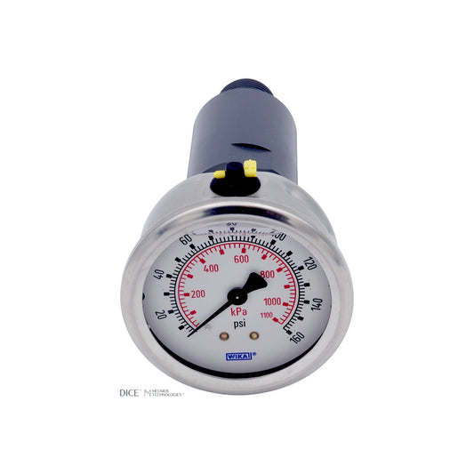 Pressure Gauge & Isolator 1/4''