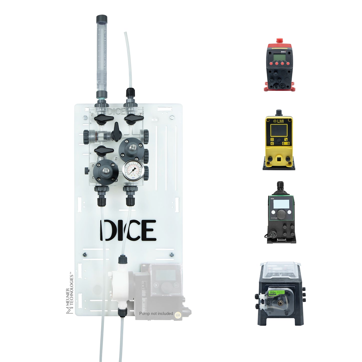 DICE™ System DM 1/2" - Wall Mount - No Shelf - Simplex