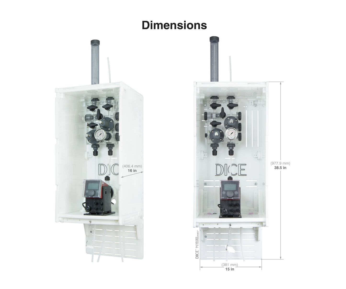 DICE™ System DM 1/2" - Wall Mount - Enclosure - Duplex