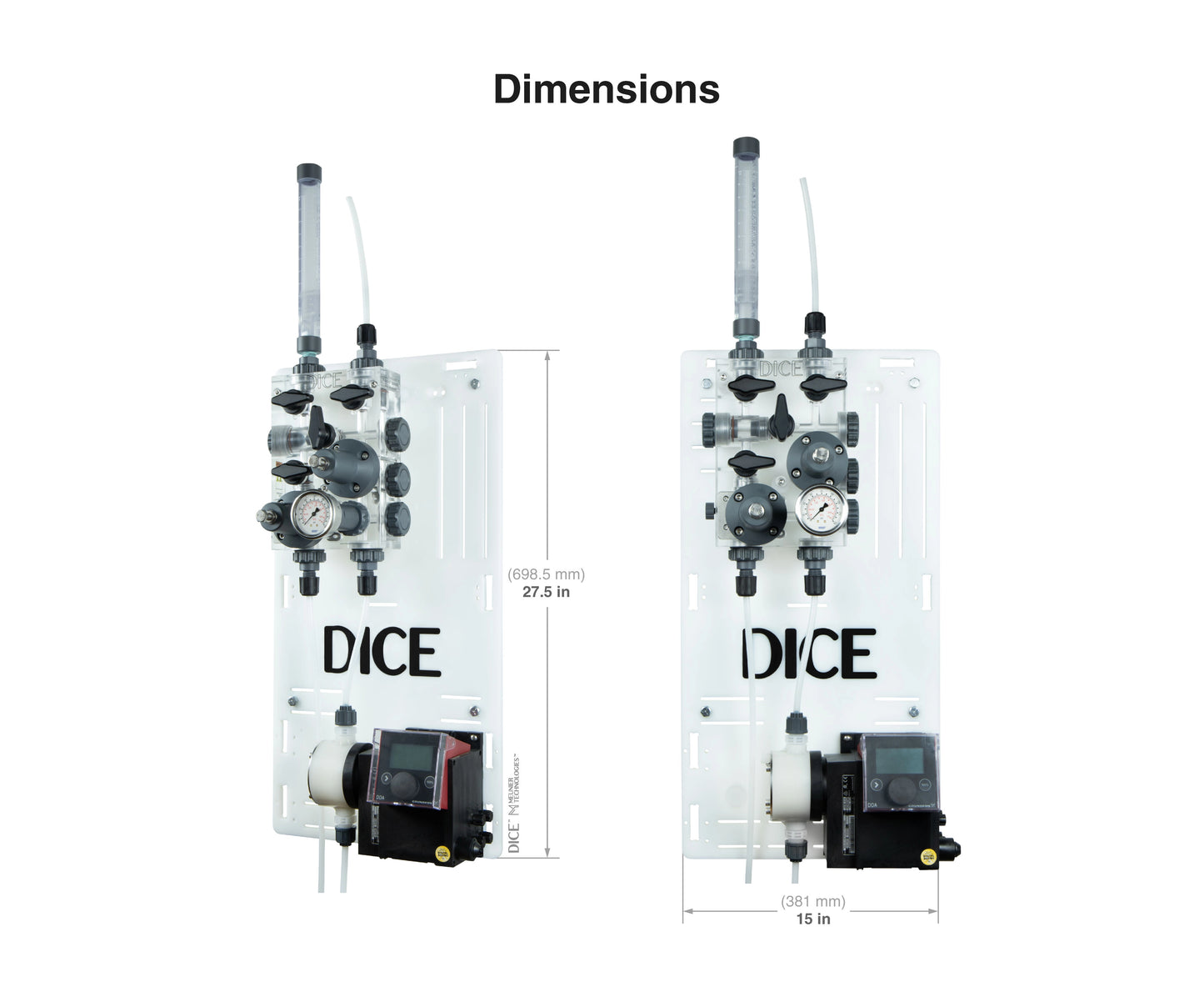 DICE™ System DM 1/2" - Wall Mount - No Shelf - Simplex